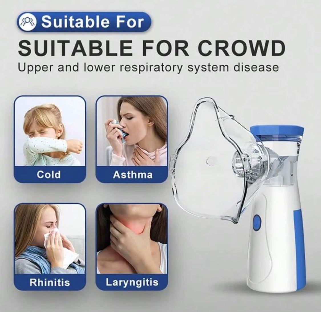 Mini portable mesh nebulizer